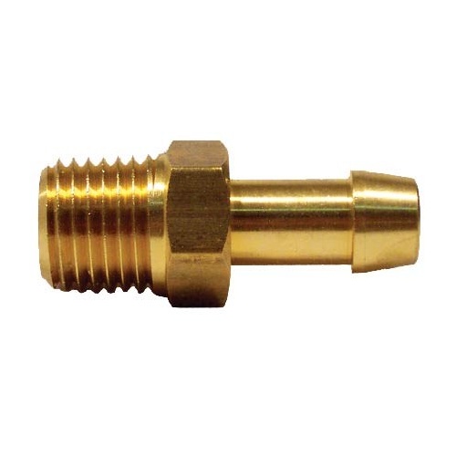 Brass Hose Tail Fitting 1/4'' NPT Male x 10mm Hose Tail