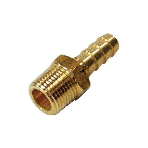Brass Hose Tail Fitting 3/8'' NPT Male with 10mm Hose Tail
