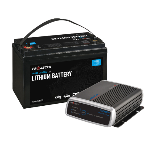 Projecta Lithium Battery 100A with DC Charger Kit