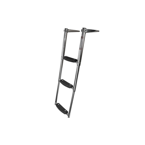 Above Platform Telescopic Ladder with Extra Wide Steps
