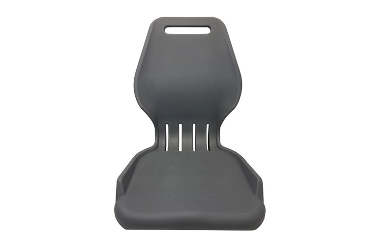 Moulded Plastic Boat Seat Shell - Front View