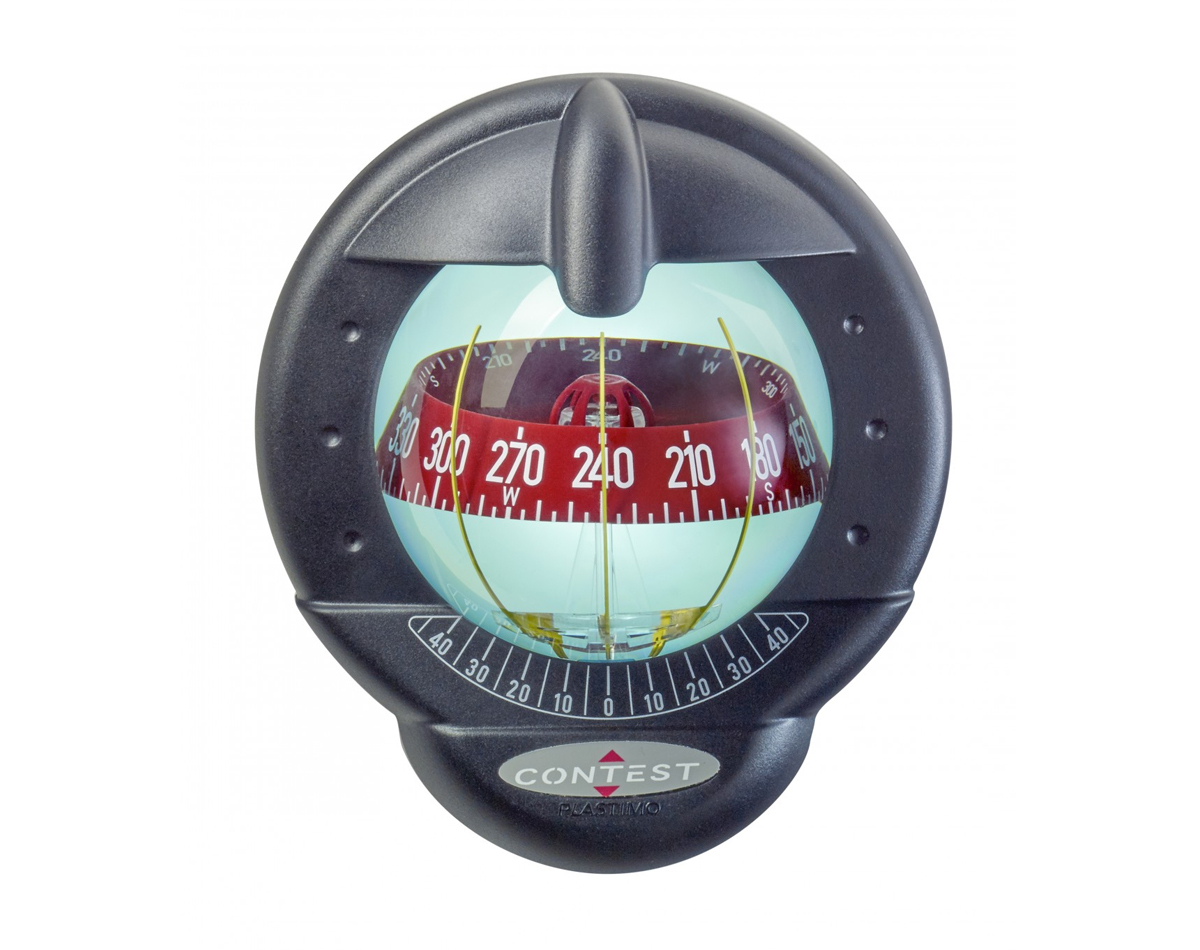 [RWB8060] Contest 101 Sailboat Compass Vertical Mount Black/Red