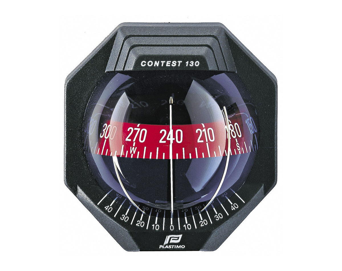 [RWB8070] Contest 130 Sailboat Compass Vertical Mount Black/Red