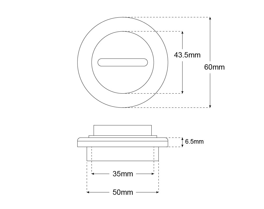 Drain Bung & Base Aluminium Weld-On 1-1/2’’ UNF Thread Acetal Plug