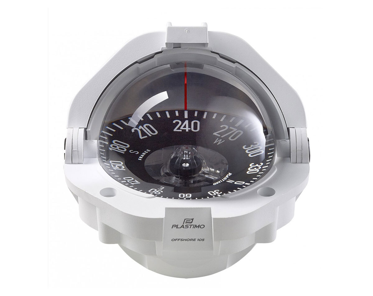 [RWB8037] Offshore 105 Powerboat Compass Flush Mount Conical Card White