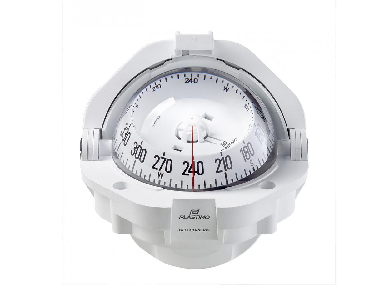 [RWB8038] Offshore 105 Powerboat Compass Flush Mount Conical Card White