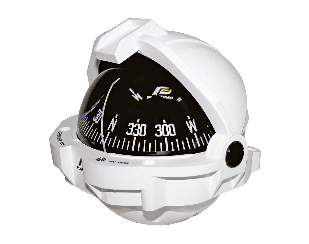 [RWB8047] Offshore 135 Powerboat Compass Flush Mount Conical Card White