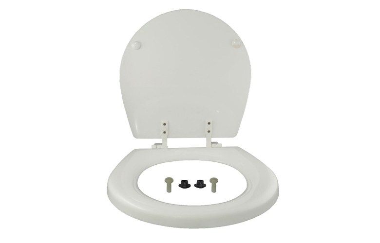 Standard Size White Wooden Toilet Seat and Lid