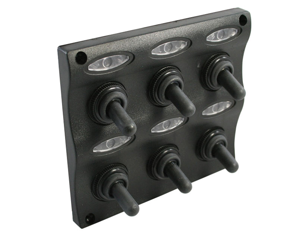 Water Resistant Switch Panels with Fuse & LED indicators