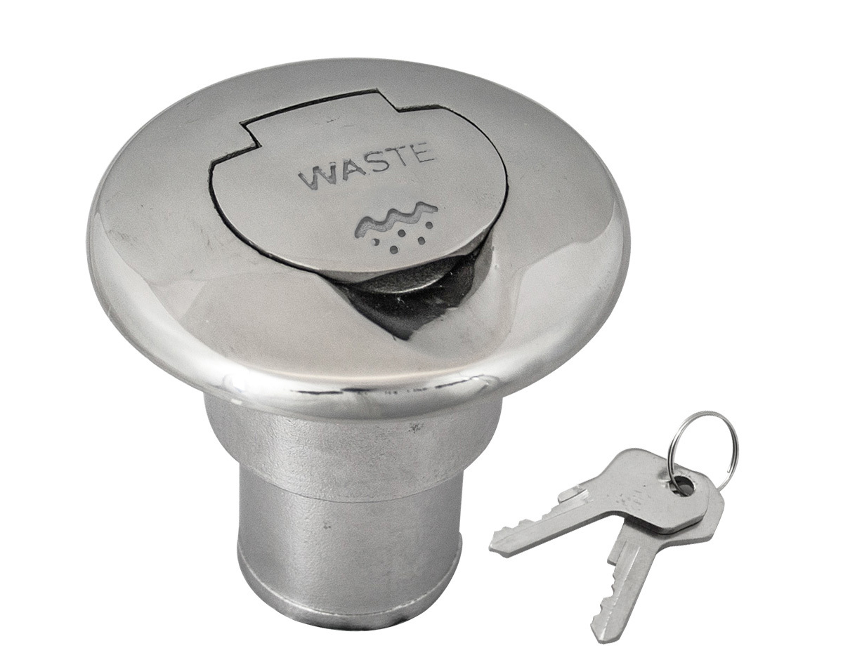 Deck Fill Fuel Lockable with Key Dual Size 38mm to 50mm
