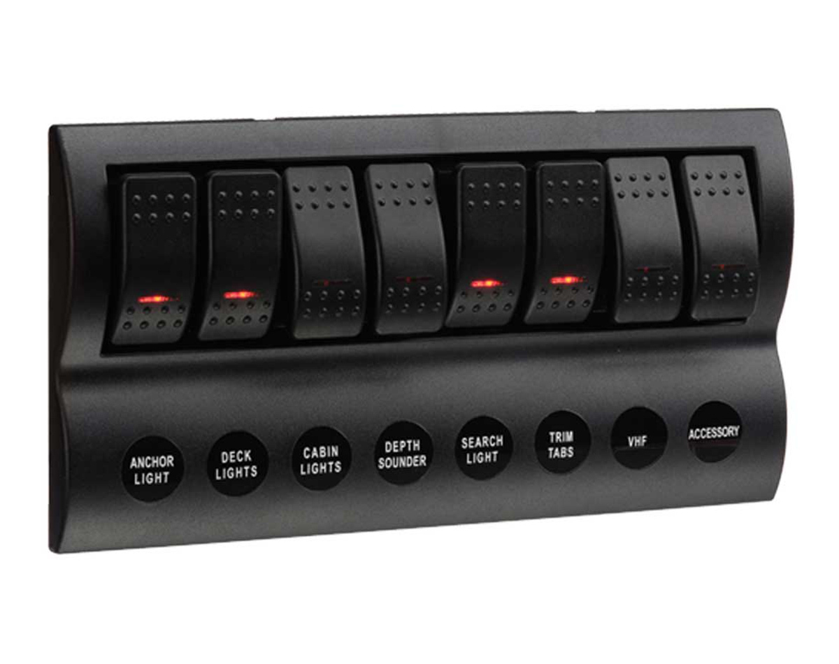 LED 8-Way Switch Panel with Fuse Protection