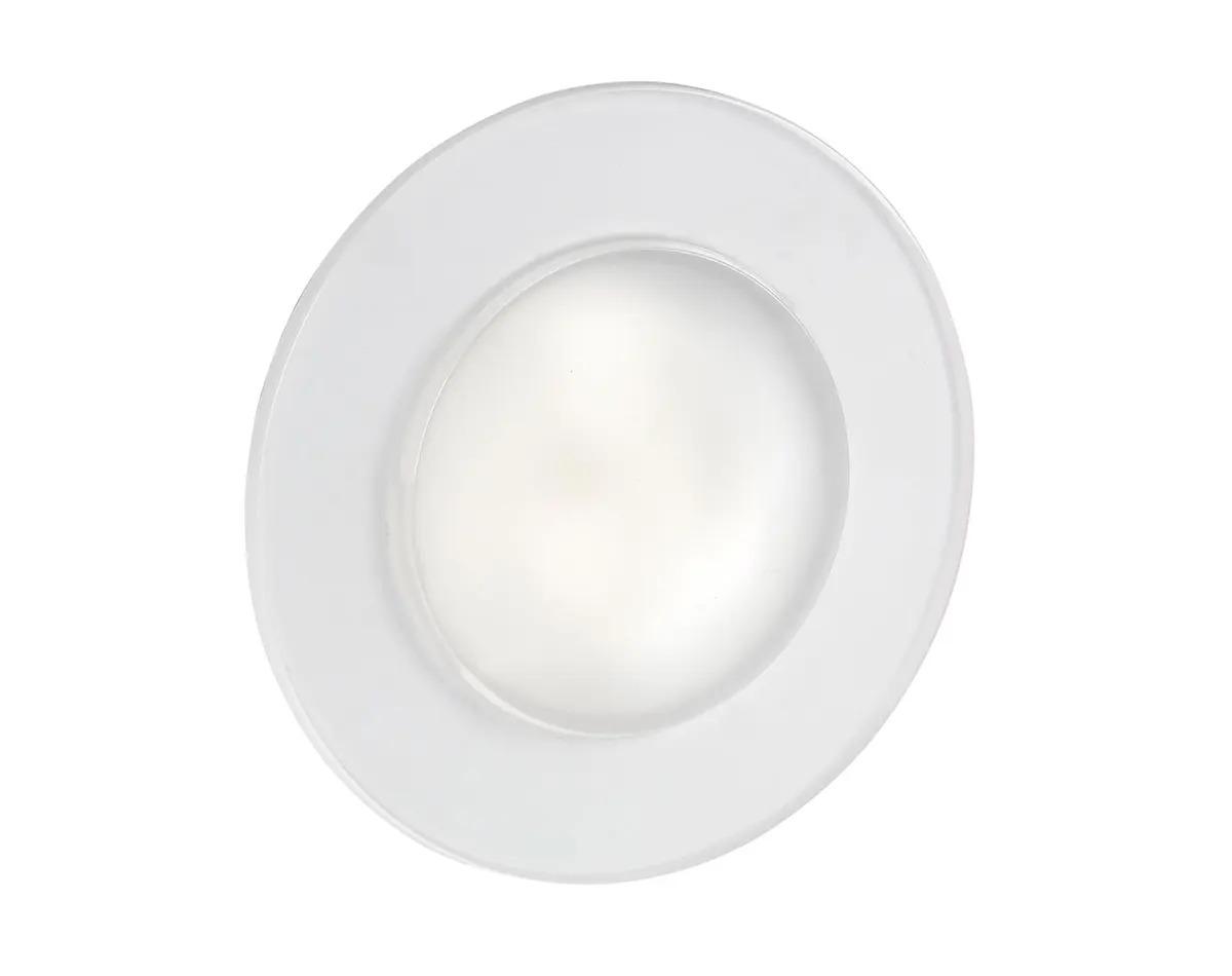 LED Interior Downlight White Casing 3W - front view