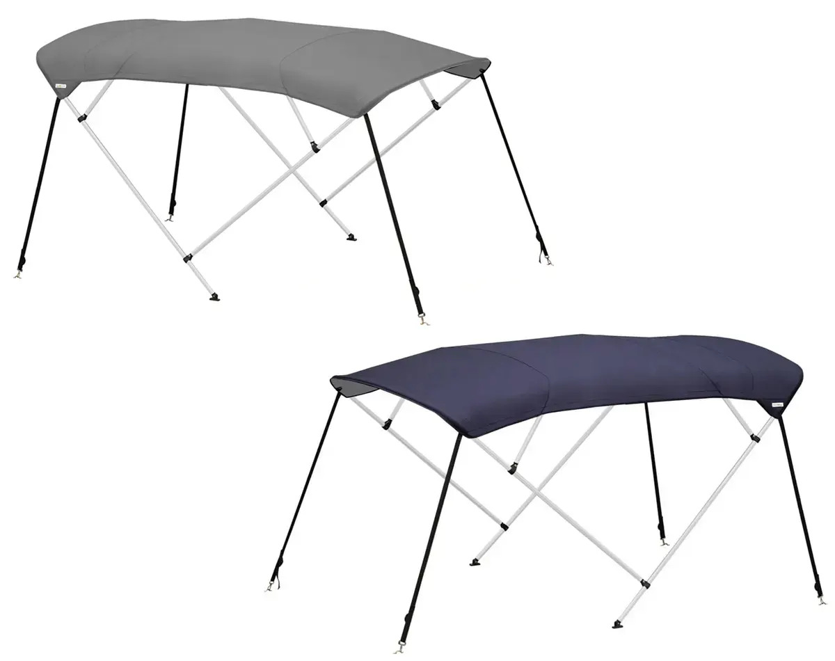 Oceansouth Bimini 4 Bow Aluminium Frame Blue or Grey Top Length 2.2m