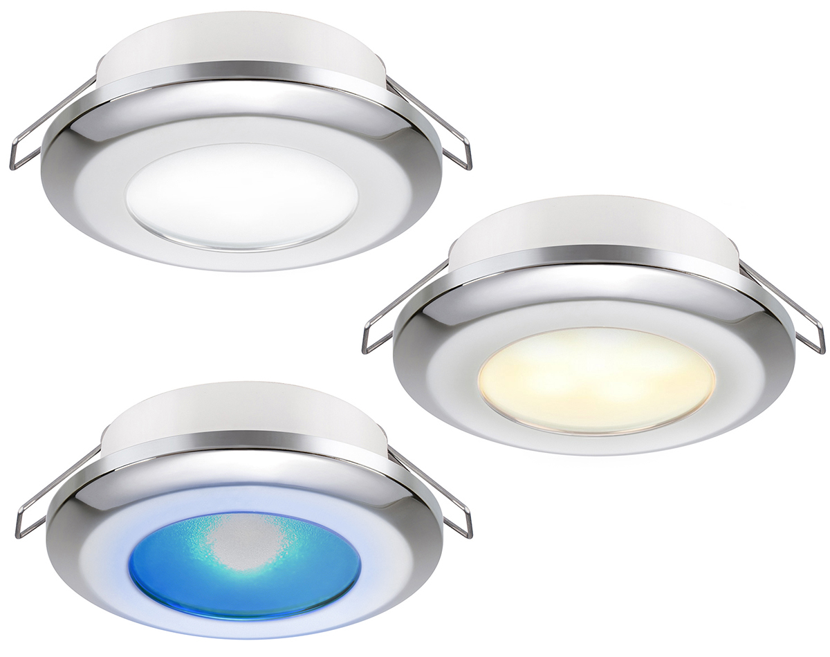 Quick MIRIAM Series Spring Clip LED Downlights with Stainless Steel Rim