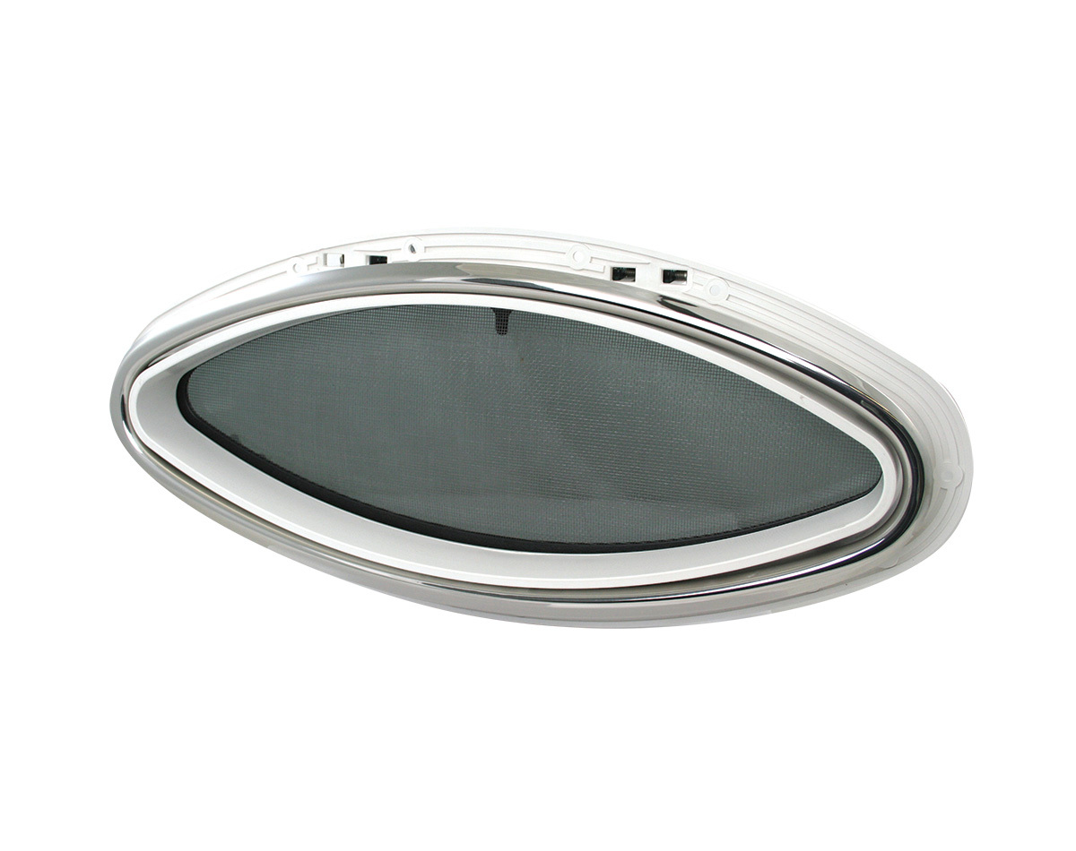 Bomar Gray Series Opening Portlight Elliptical - External View