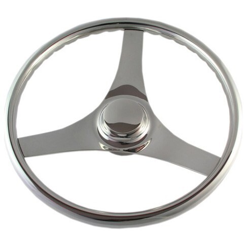Steering Wheel Stainless Steel with Grips