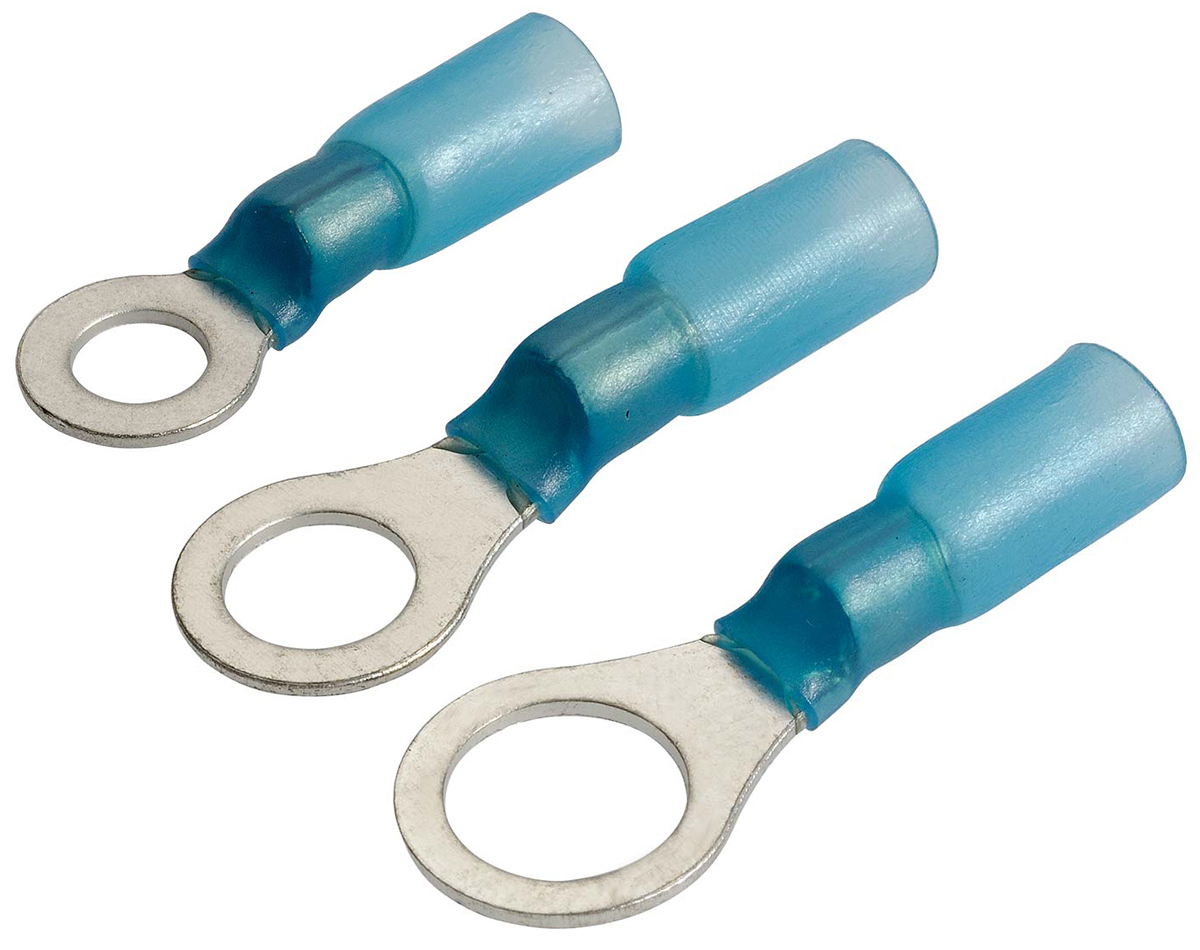 Narva Heatshrink Ring Terminals Blue suits 4mm Wire