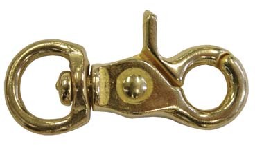 Swivel Eye Snap Hook Brass - RWB Marine