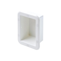 Storage Case White Plastic Open 150x110x80mm