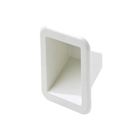 Storage Case White Plastic Triangular Open 150x110x78mm