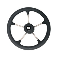 Steering Wheel V70B 350mm 5 Spk S/S Blk/Blk Grip