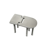 Cast Stainless Steel Concealed Hinge with Studs 76x40mm