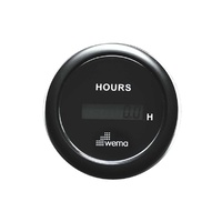 Wema Hourmeter Gauge Digital Black 12/24v