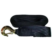 Trailer Winch Strap Webbing with Snap Hook 6m 