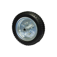Spare Solid Rubber Jockey Wheel with Steel Rim 250mm