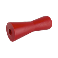 Soft Red Polyurethane Concave Roller 200x70mm