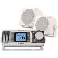 GME Marine Bluetooth AM/FM Radio with 2x S3 Speakers
