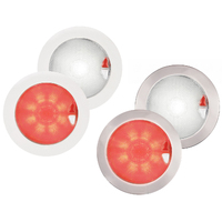 Hella Marine EuroLED 150 Touch White/Red Light with Plastic or Steel Rim