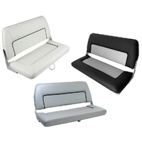 S90 Double Folding Bench Seat - Carbon Black / Light Grey Carbon