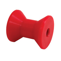 Soft Red Polyurethane Bow Roller 50x50mm