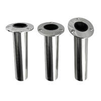 Rod Holder Heavy Duty Stainless Steel with PVC Insert and Drain