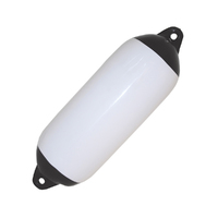 Boat Fender - White with Black Tops