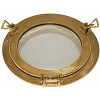 Mirror - Brass Port Hole 290mm