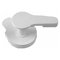Complete White Recessed Hatch Handle Assembly