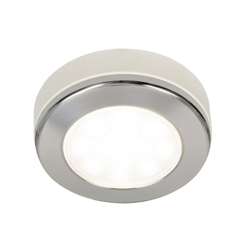 EuroLED115 Downlight White Light with Stainless Steel Rim 12/24v
