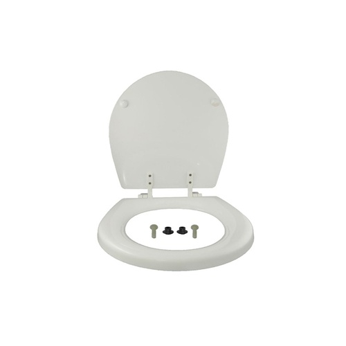 Standard Size White Wooden Toilet Seat and Lid