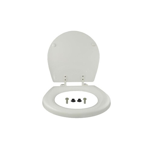 Standard Size Soft Close White Wooden Toilet Seat and Lid