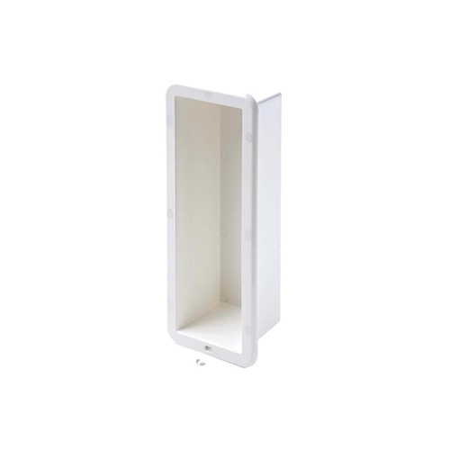 Storage Case White Plastic Open 370x120x100mm