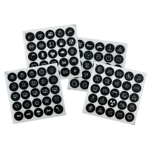Spare Label Sticker Set suit Backlit Switches (100 labels)