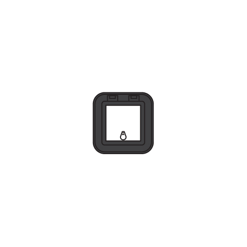 Bomar Deck Hatch 900 Series Low Profile Moulded Black 241mm x 241mm