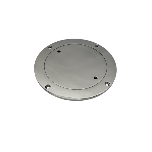 Deck Plate Stainless Steel with Key 100mm (4 inch)