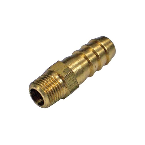 Brass Hose Tail Fitting 1/8'' NPT Male 10mm Hose