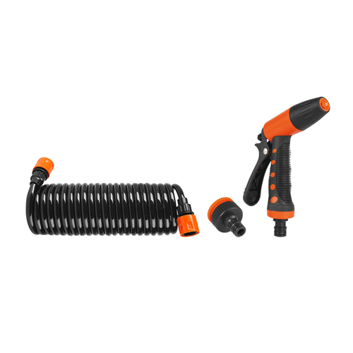 SeaFlo Washdown HoseCoil with Adjustable Trigger Nozzle