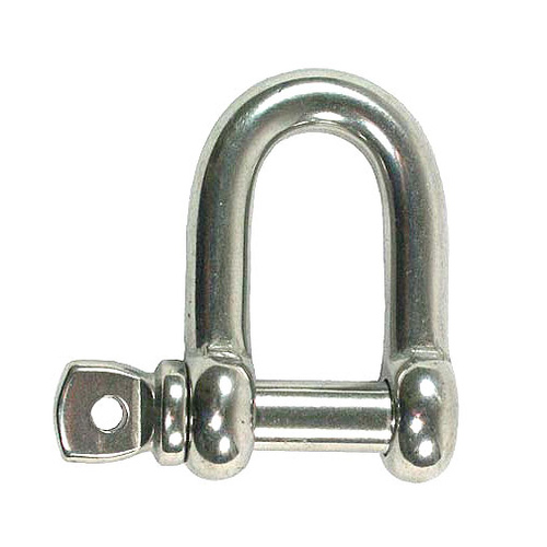 D Shackle with Captive Pin Stainless Steel 5mm