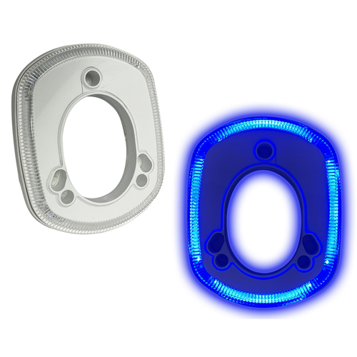 Rod Holder Bezel Accent Ring with Blue LED