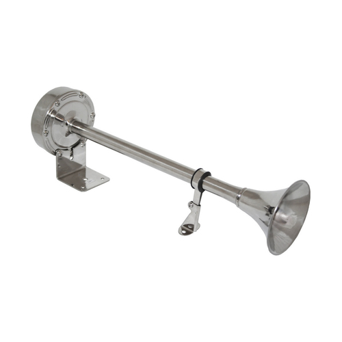Stainless Steel Electric Single Trumpet Boat Horn 12 Volt